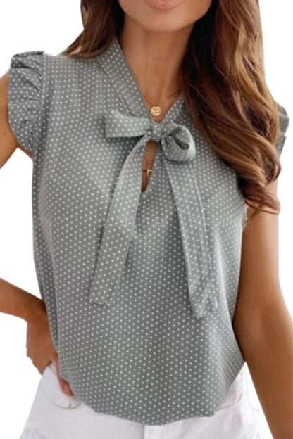 Damenbluse mit Schleifendetail - Atmungsaktiv und Bequem