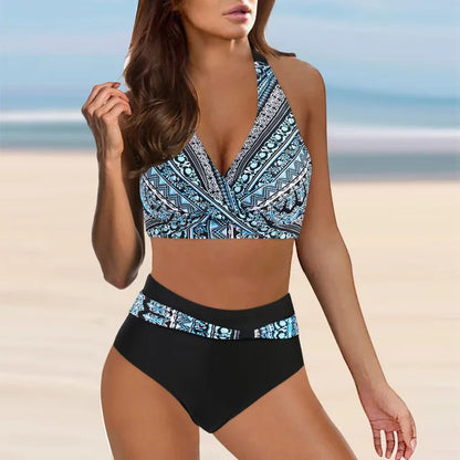 Lena - High-Waist-Bikini mit Animal-Print