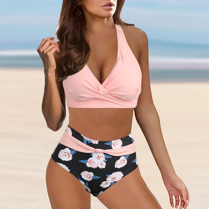 Lena - High-Waist-Bikini mit Animal-Print