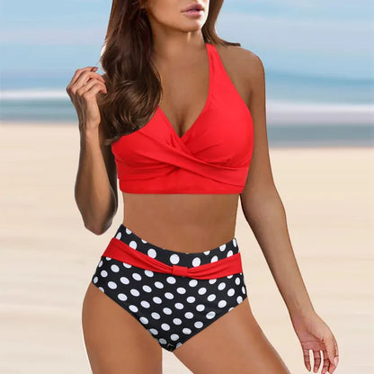 Lena - High-Waist-Bikini mit Animal-Print