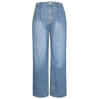 Blaue Weite Jeans - Anna