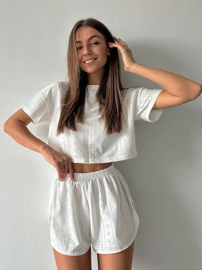 Schwarzes Wickelkleid-Set - Clara