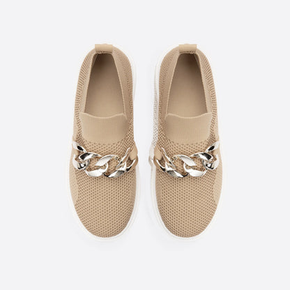 Lena - Bequeme Beige Loafers