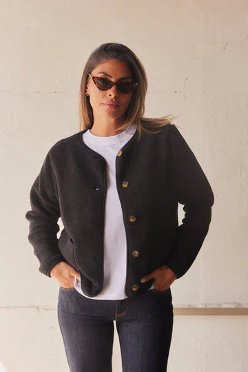 Ada teddyjacke im army-stil – damen