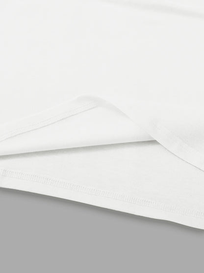 Clara - Weißes Herzen- und Leoparden-T-Shirt