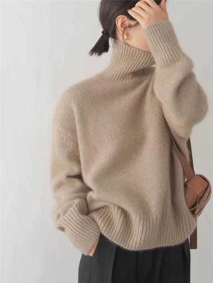 Rollkragenpullover Beige - Sofia