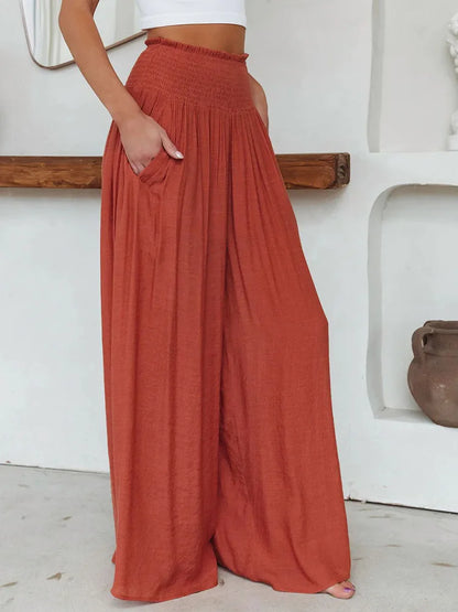 Schwarze Weite Hosen - Mia