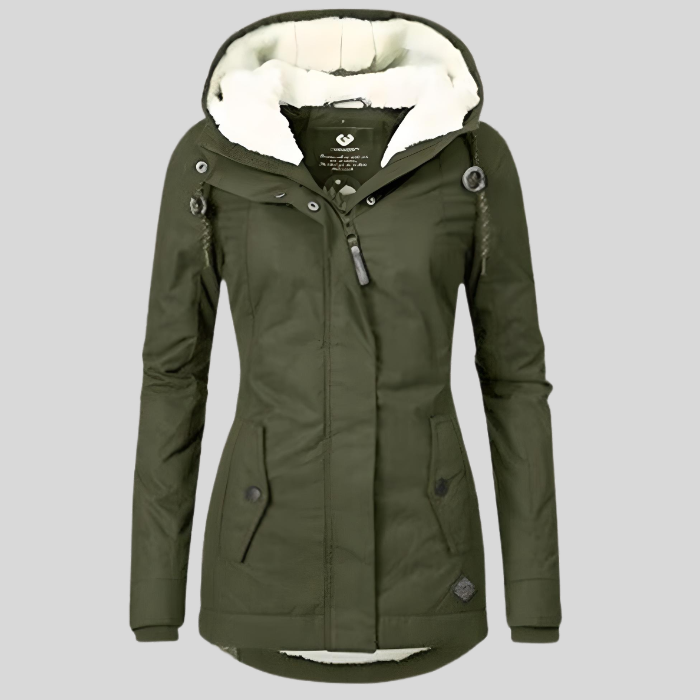 Wasserfeste Winterjacke Grau - Ella