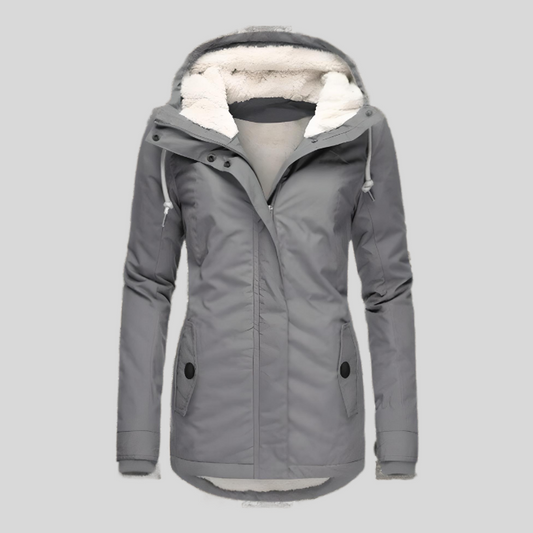 Wasserfeste Winterjacke Grau - Ella