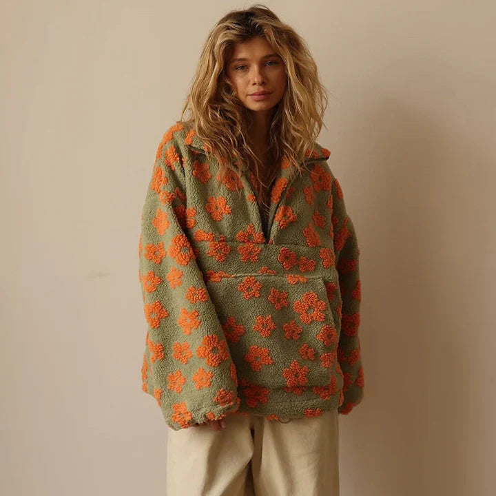 Daisy – fleece warm bloom pullover