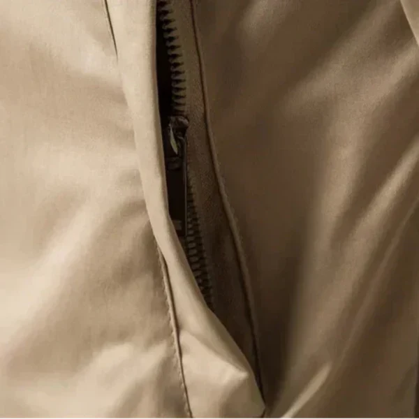 Leichte herren-bomberjacke mit reißverschluss und rippstrickbündchen – herren