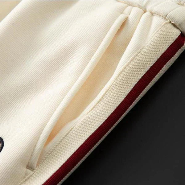 Herren-trainingsanzug aus baumwolle mit reißverschluss – herren