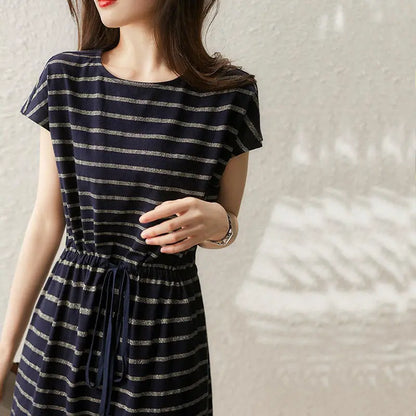 Gestreiftes Kurzkleid - Lia