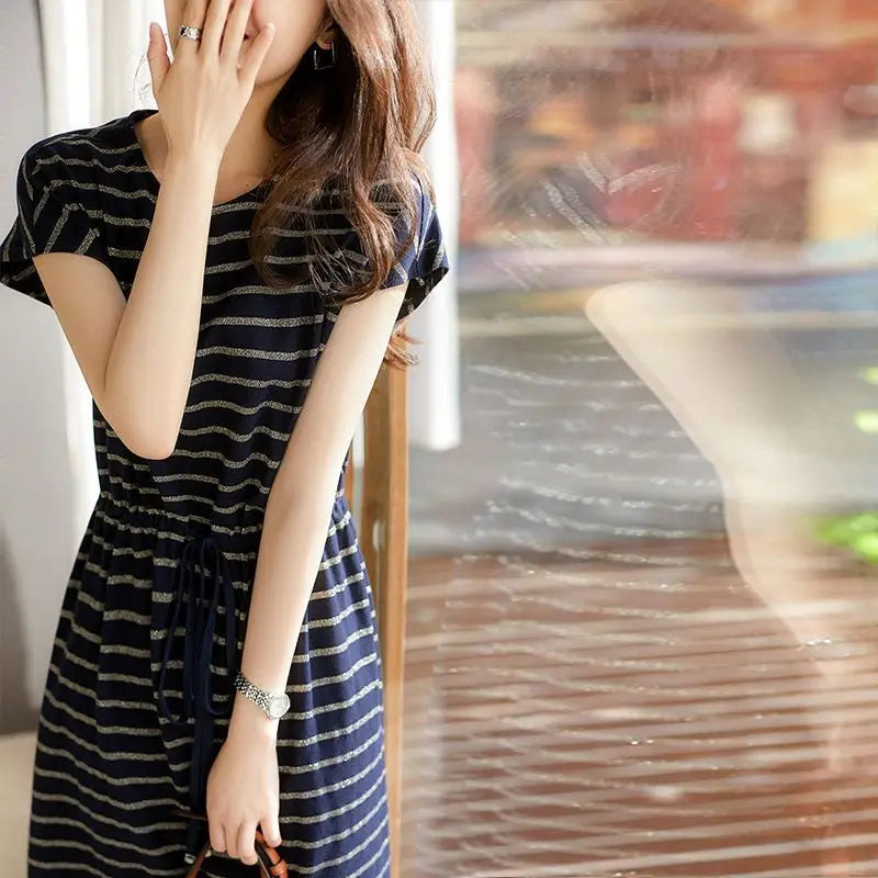 Gestreiftes Kurzkleid - Lia