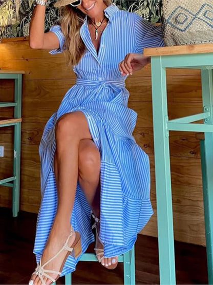 Langkleid Blau Damen – Fiona