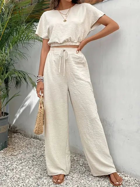 Beiges Zweiteiler-Set - Alina