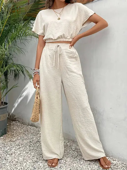 Beiges Zweiteiler-Set - Alina