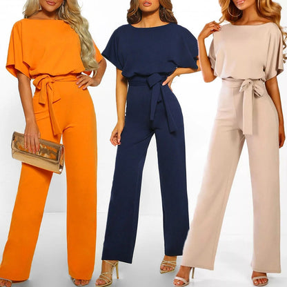 Sofia - Strahlender Jumpsuit in Orange