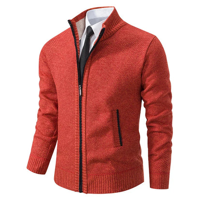 Herren Warme Jacke Rot - Jonas