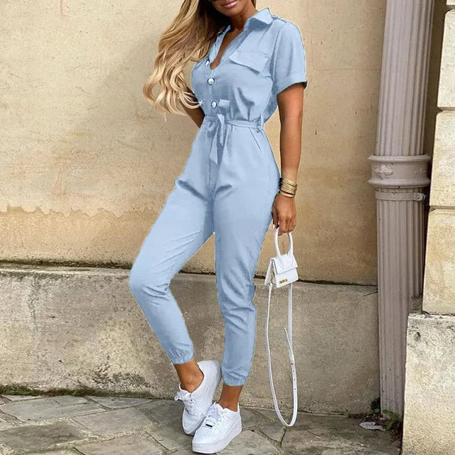 Hellblauer Jumpsuit - Lina