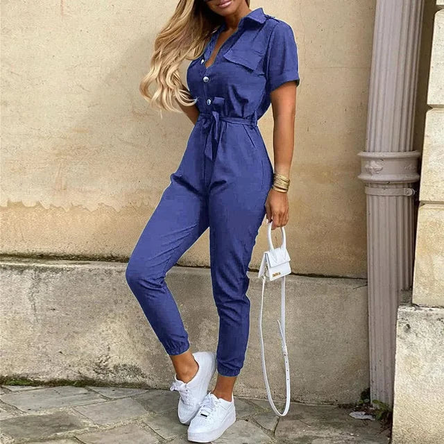 Hellblauer Jumpsuit - Lina