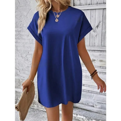 Grünes T-Shirt-Kleid - Selina