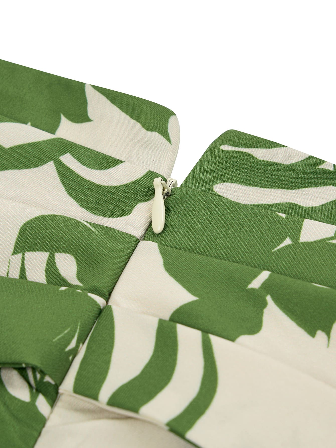 Grün-Weißer Midirock Sommer - Sophia