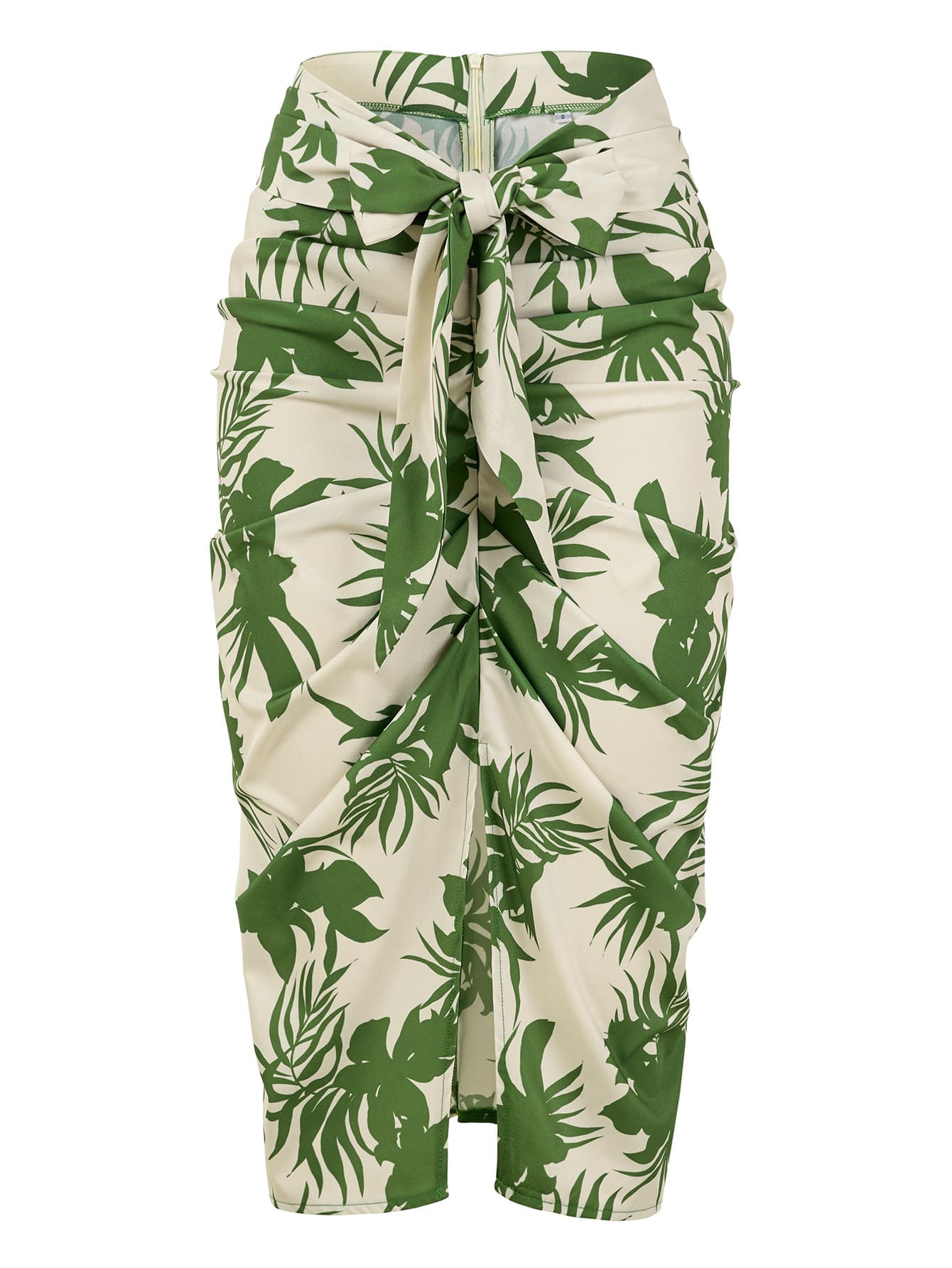 Grün-Weißer Midirock Sommer - Sophia