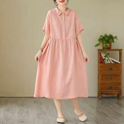 Elegantes Hemdblusenkleid mit Taillenakzent