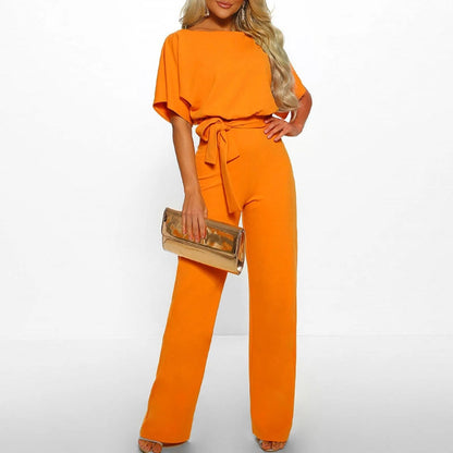 Sofia - Strahlender Jumpsuit in Orange