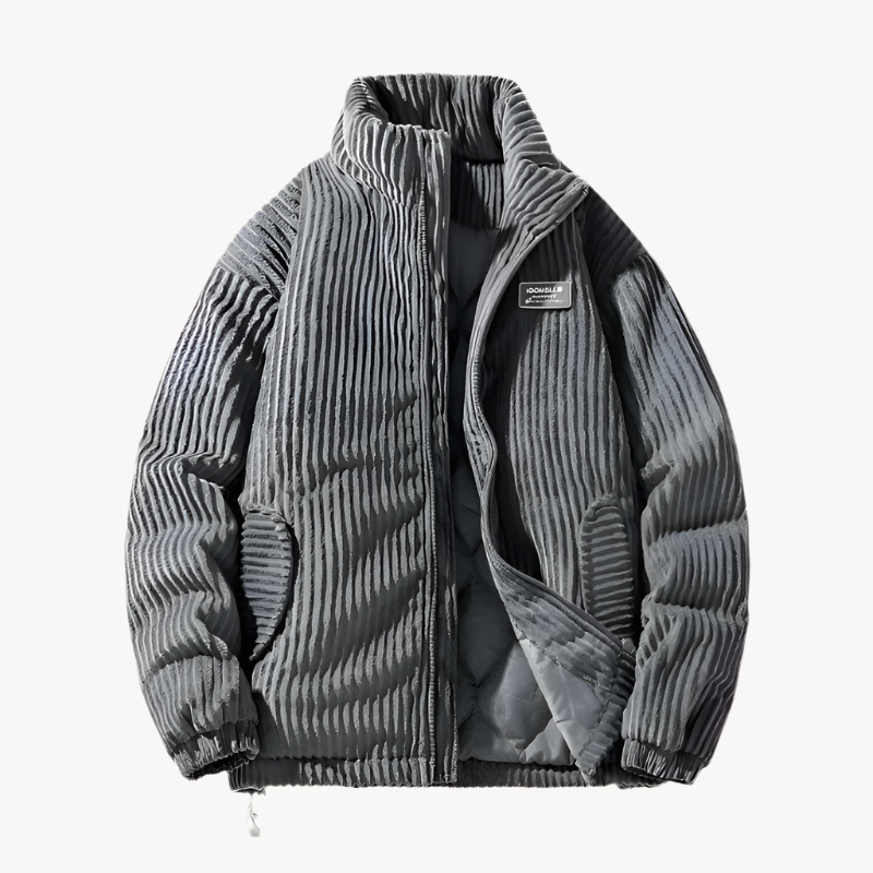 Kordjacke Grau für Herren - Elias
