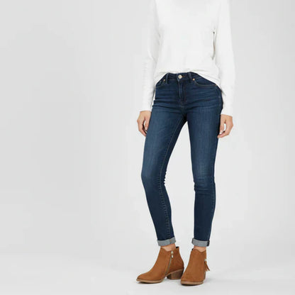 Damen-ankle-boots mit niedrigem absatz und seitlichem reißverschluss – damen