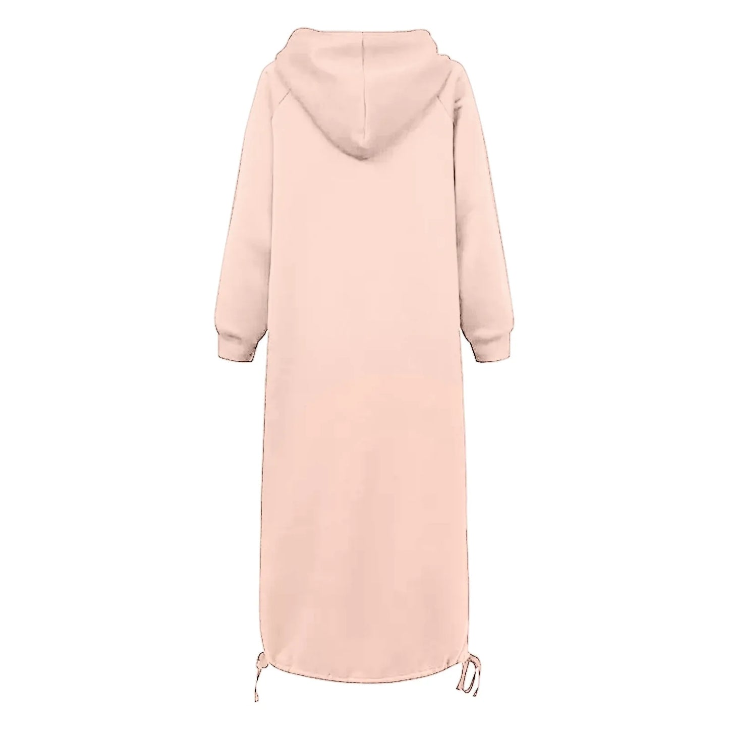 Urbanes hoodie-kleid mit kängurutasche