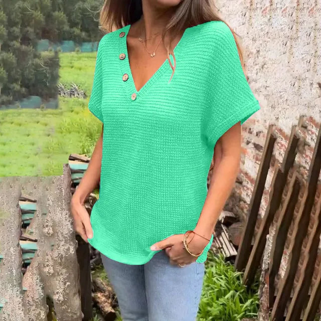 Luisa - Elegantes Schwarzes Strick-Shirt