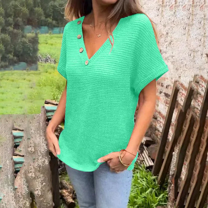 Luisa - Elegantes Schwarzes Strick-Shirt