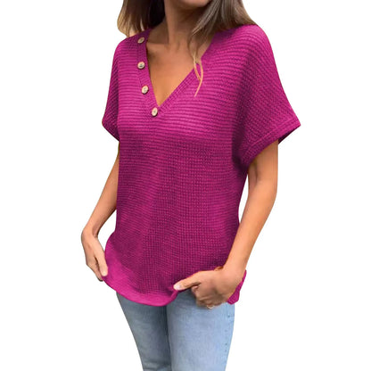 Luisa - Elegantes Schwarzes Strick-Shirt