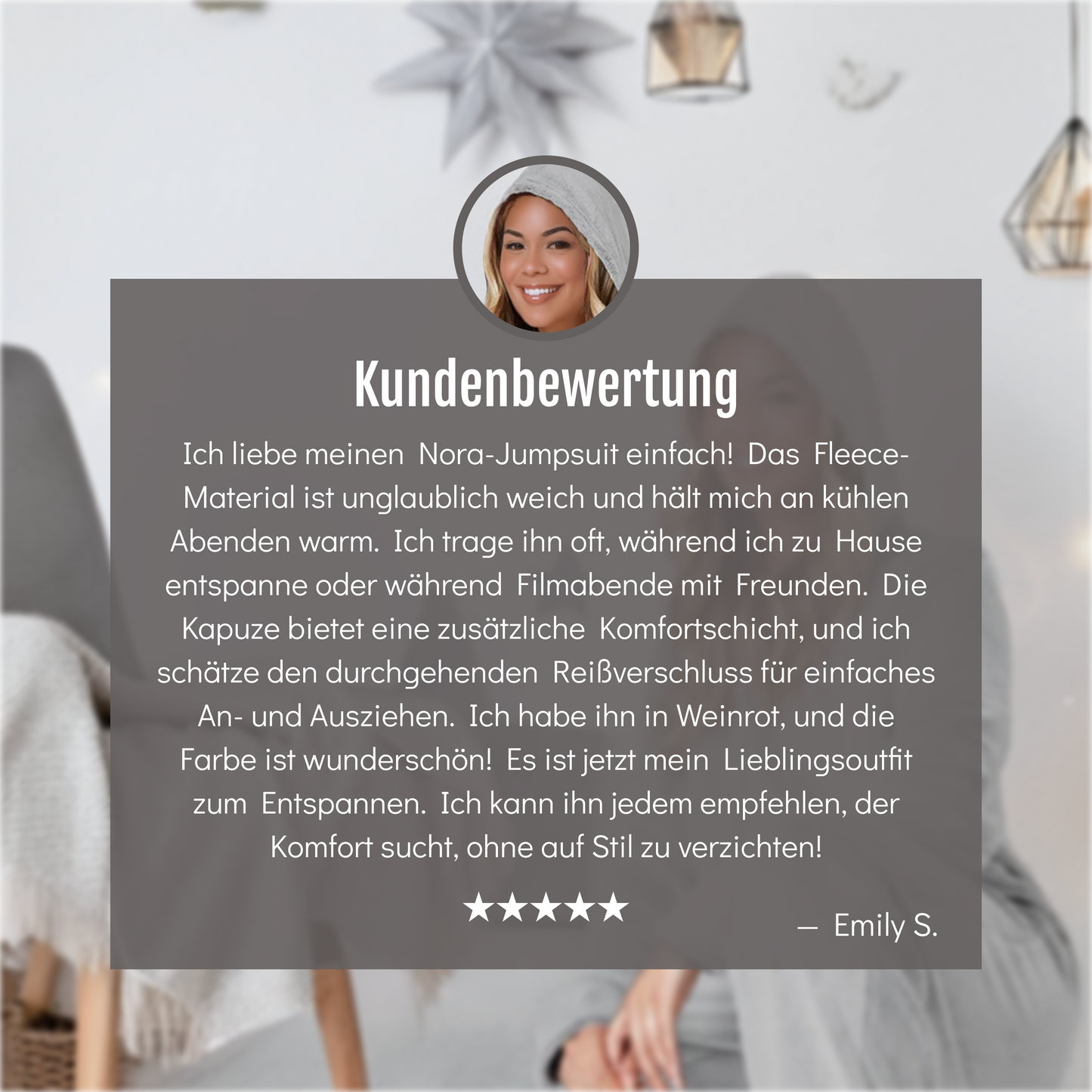 Grauer fleece-jumpsuit - kuschelig & wärmend mit kapuze