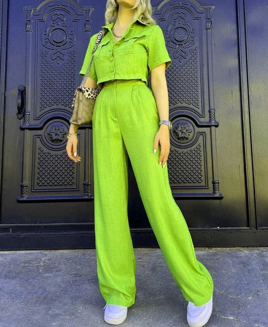 Grüner Eleganter Jumpsuit - Emily