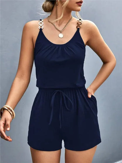 Burgunder Sommer-Playsuit - Laura