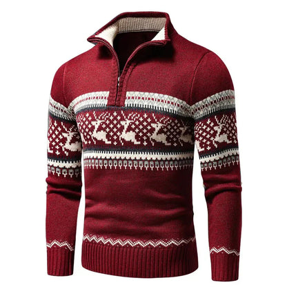 Roter Festtags-Pullover - Finn