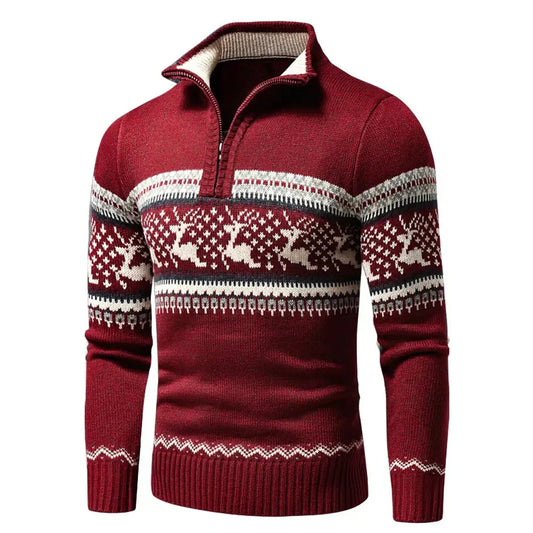 Roter Festtags-Pullover - Finn