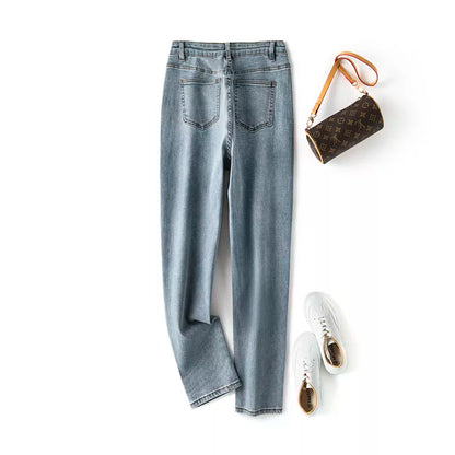 Schwarze High-Waist Jeans - Sophia