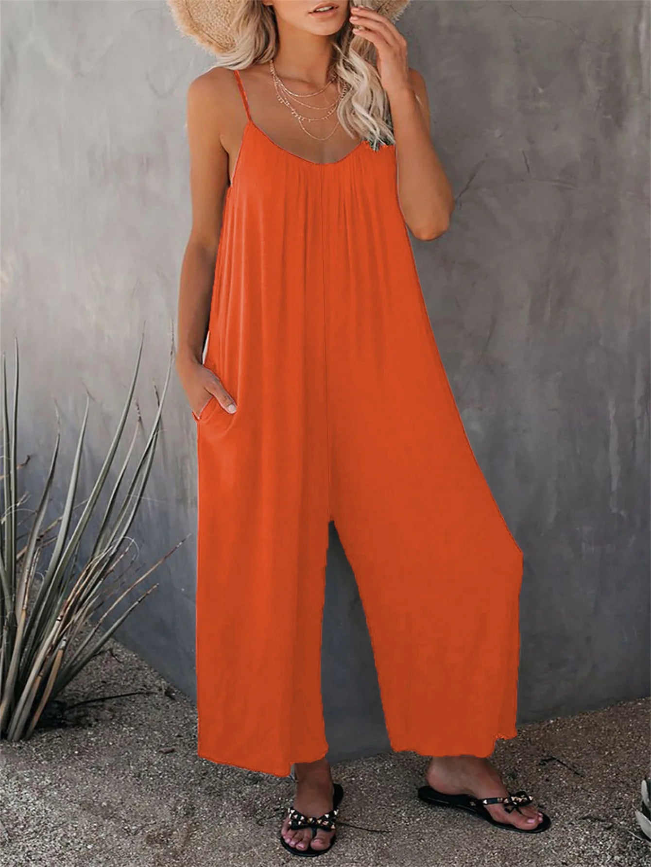 Himmelblauer Relax Jumpsuit - Emma