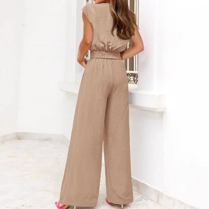 Khaki Eleganz Jumpsuit - Julia
