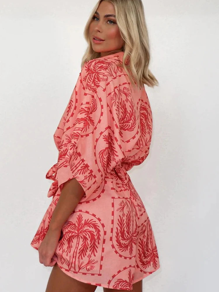 Gelber Sonnenmuster Playsuit - Lena