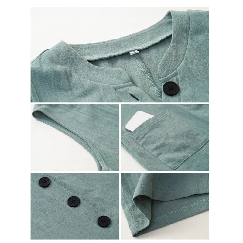 Blaues Business-Jumpsuit - Mia