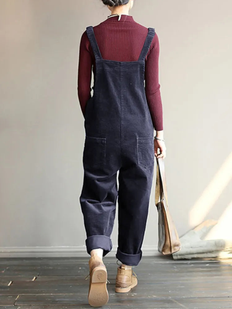Lässige Denim-Latzhose für bequemen Chic