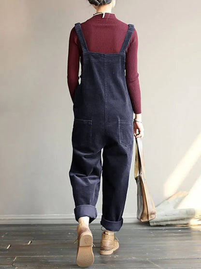 Lässige Denim-Latzhose für bequemen Chic