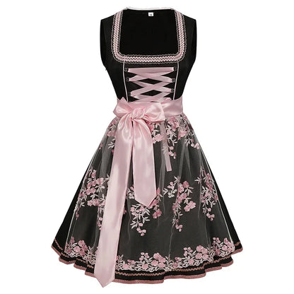 Somerset | dirndl kleid mit rosenschleife und tüllstickerei für frauen