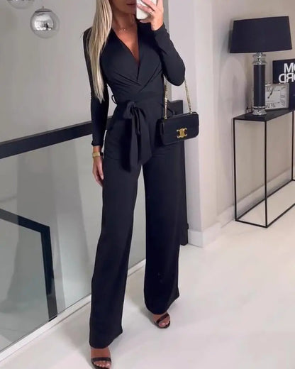 Dunkelgrüner Eleganz Jumpsuit - Isabella